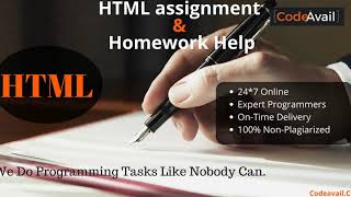 HTML Assignment Help