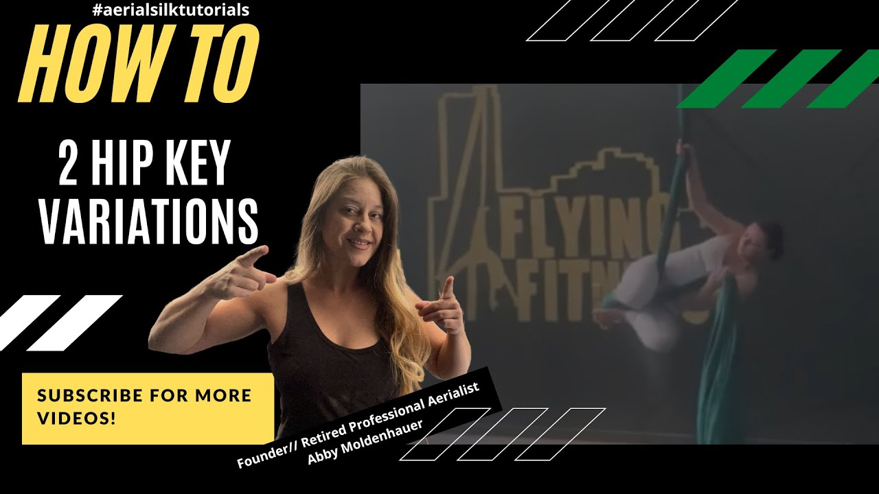 2 Variations of Hip Key/ Aerial Silk Tutorial/ Silks skills & tricks