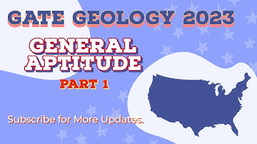 GATE 2023 General Aptitude Geology