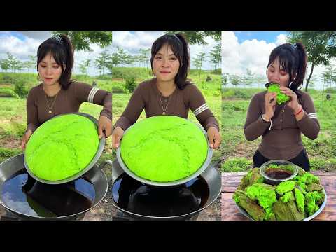 Amazing cooking deep fried cake with sauce recipe