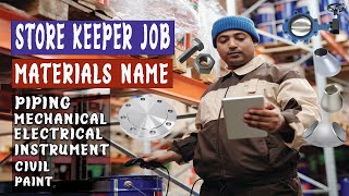 Store Keeper Materials Name II Oil And Gas Materials Name/List I Every Store Keeper Should Be Know