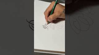 ✏️how to draw script lettering #calligraphy #script #art