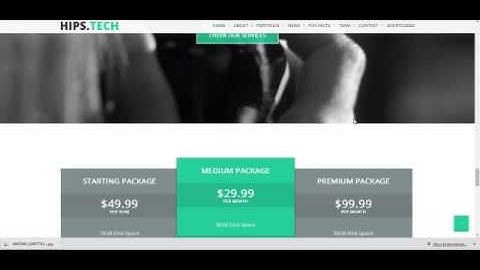 Hipstech   One Page Multi Layer Parallax Theme +Download Link