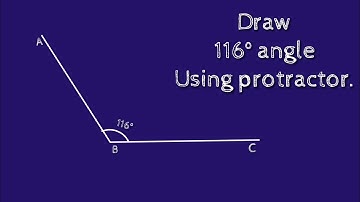 How to draw 116 degree angle using protractor. shsirclasses.