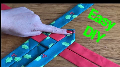 How To Make A No-Sew Scandinavian Star Ornament From Fabric Scraps / Easy Tutorial @The Twins Day