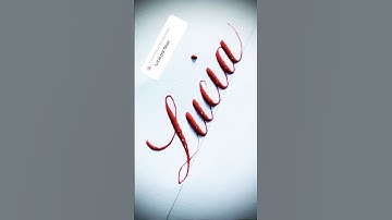 Copperplate calligraphy, tutorial: how I write your name #lucia