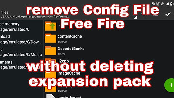 how to remove config file without deleting expansion pack