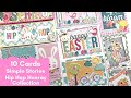 10 Cards | Simple Stories | Hip Hop Hooray Collection | Easter and Spring Cards