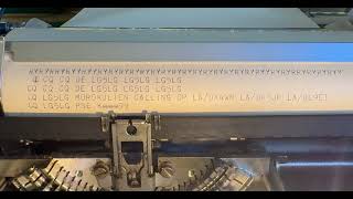 Morokulien Radio Station Teletype in RTTY Action