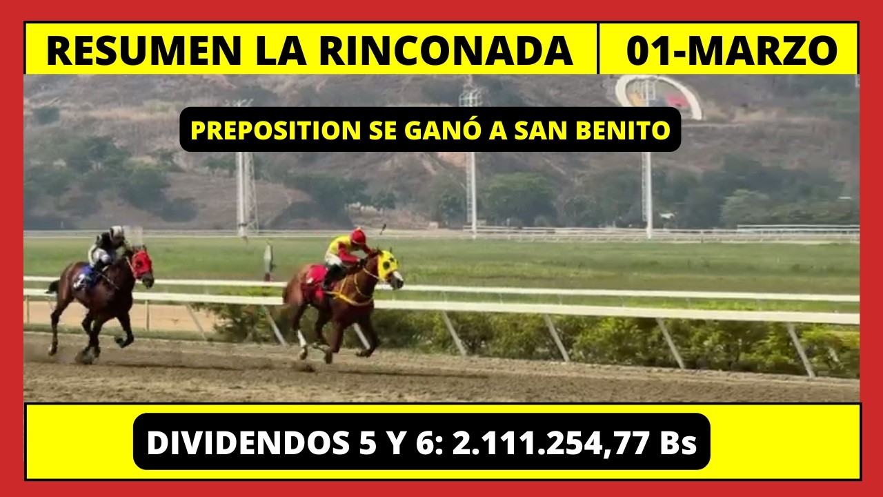 RESUMEN COMPLETO👉LA RINCONADA INH HOY DOMINGO 01 DE MARZO DE 2026