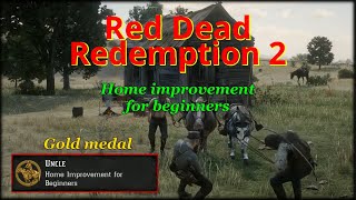 RDR2 - Mission #86 - Home improvement for beginners GOLD walktrough, HIGH HONOR, PC, 4K, ULTRA