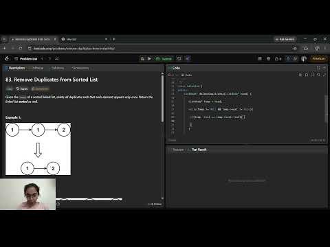 LeetCode 83 | Remove Duplicates from Sorted List | Easy Linked List Problem | C++ Solution 🔥