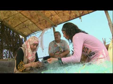 الصيادة الوحيدة في غزة