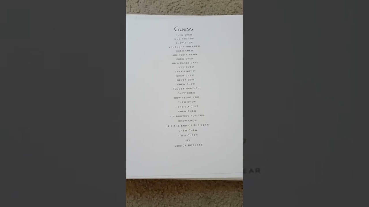 Guess poem with my voiceover