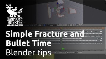 Simple Fracture and Bullet time tutorial in Blender
