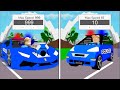 فيلم روبلوكس تطوير السرعة من ابطأ سيارة شرطة بسرعة 10 الى اسرع سيارة شرطة بسرعة 999 999 