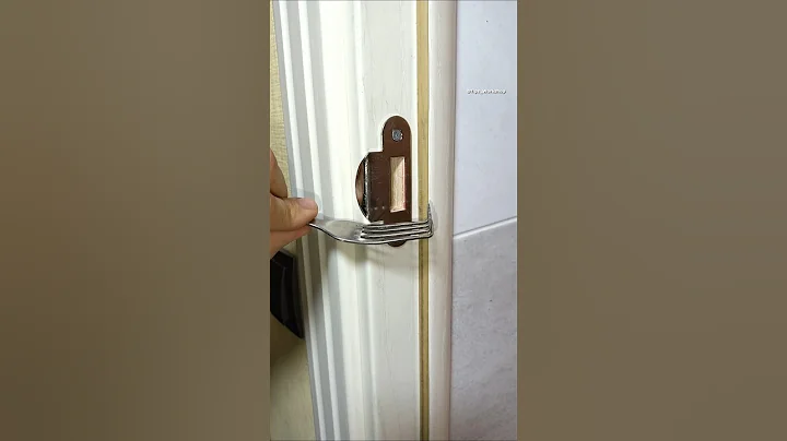 Great Life Hack for Doors! How to Securely Lock a Door if the Lock is Broken #diy #doors #tricks thumbnail