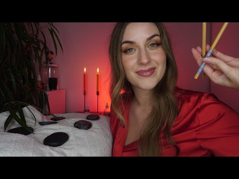 ASMR Deutsch Traumhafte Hot Stones Massage mit Öl | Scalping, Oil Massage, Spa Roleplay 
