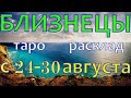 ГОРОСКОП БЛИЗНЕЦЫ С 24 ПО 30 АВГУСТА НА НЕДЕЛЮ.2020