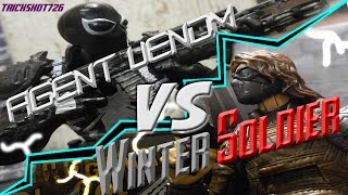 Agent Venom vs Winter Soldier Stop Motion Fight