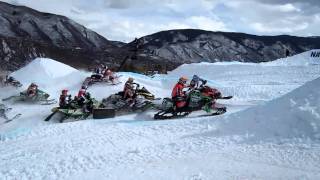 2011 Winter X Games SnoCross - Round 2, start screenshot 3
