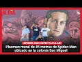 Plasman Spider-Man en espectacular mural de 45 metros en León