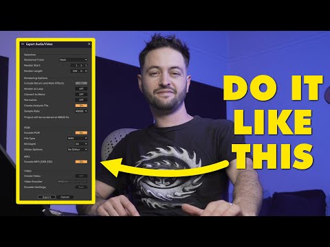 How to Export Audio from Ableton Live 12