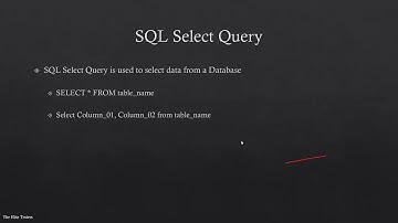 SQL For Tester