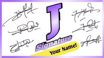 J Signature style। Most request signature J। Best signature Tutorial