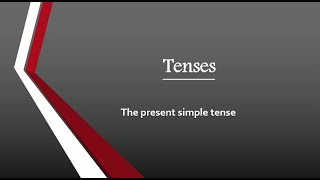 شرح قاعدة tenses زمن المضارع البسيط the present simple (الوفاء في اللغة الانجليزية)