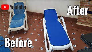 Looks New? Nardi sun lounger restoration.