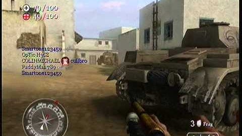 Call of Duty 2 Toujane, Tunisia Gameplay.