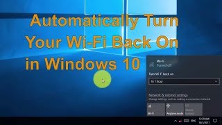 How to Automatically Turn Your Wi Fi Back On in Windows 10 - Easy and Simple steps screenshot 3