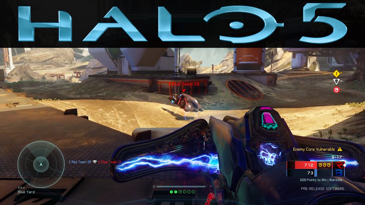 halo 5 guardians warzone gameplay saw plasma caster rocket launcher full match halo game halo 5 full match