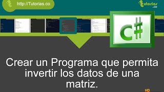 arrays -- visualStudio c#(invertir matriz cuadrada)