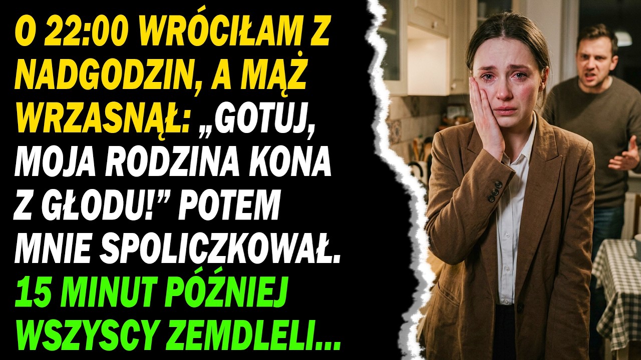 Wróciłam z pracy po 22:00, a on uderzył mnie w twarz na progu własnego domu, bo jego matka i siostra były głodne. Dom, który kupiłam za swoje pieniądze, wyglądał jak wysypisko, a one śmiały się,...