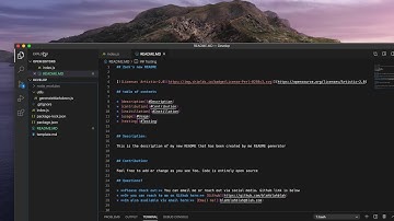 Node.js README generator