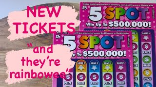 New CA lottery scratcher🌈5 SPOT🌈with a💵$500,000💵top prize!