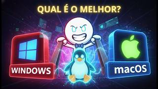 Windows vs Linux vs macOS: Qual é o Melhor Sistema em 2026 (Comparação COMPLETA)