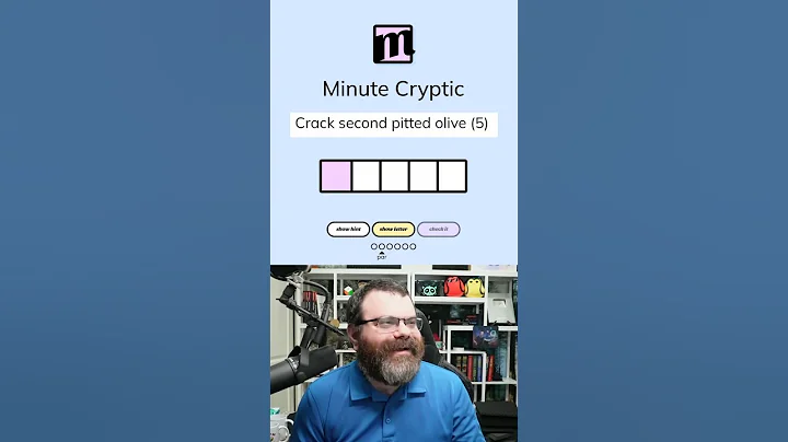 Minute Cryptic Jan 26th, 2025 #wordgames #crypticcrossword #crossword
