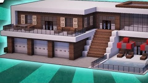 How to make large modern house in mini block craft