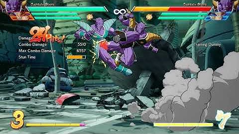 DragonBallFighterZ | Captain Ginyu Corner Combo w/ Assist into Reset