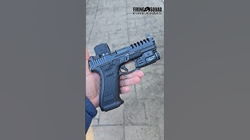 Glock 45 customized by Firing Squad Firearms. Trijicon RCR, Streamlight TLR-7x, stippling, tactical