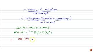 If 2Cosbetaco2Alphabeta Then 3Tanalpha-Betacosalpha Is Independent Of