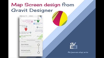 Map Screen Design using Gravit Designer