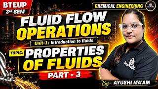 FLUID FLOW OPERATIONS || CHEMICAL ENGG. 3RD SEMESTER || Types of fluids -2 || BTEUP
