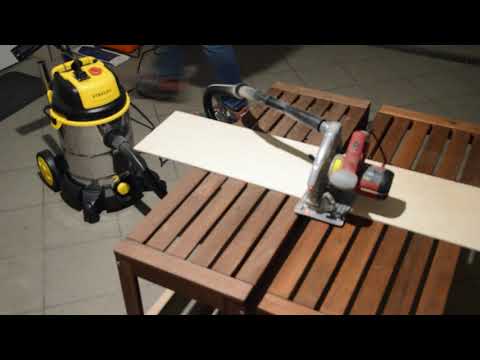 Stanley SXVC30XTDE Wet & Dry Vacuum Cleaner - working with circular saw - test.