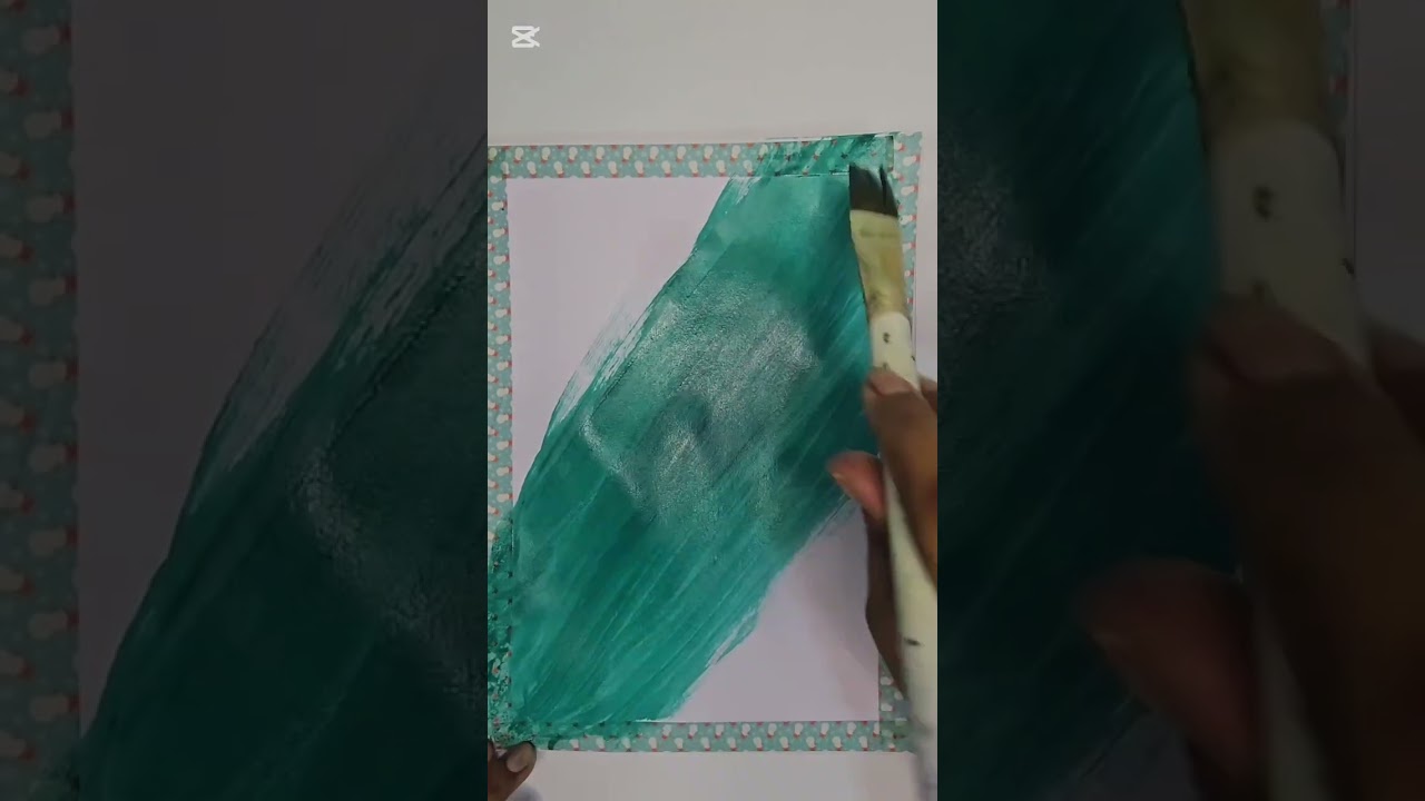 Easy way to paint a rough ocean 🌊 — perfect for beginners! 