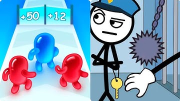 Join Blob Clash 3D vs Thief Puzzle Satisfying ASMR Gameplay (Android,ios) (New Update)