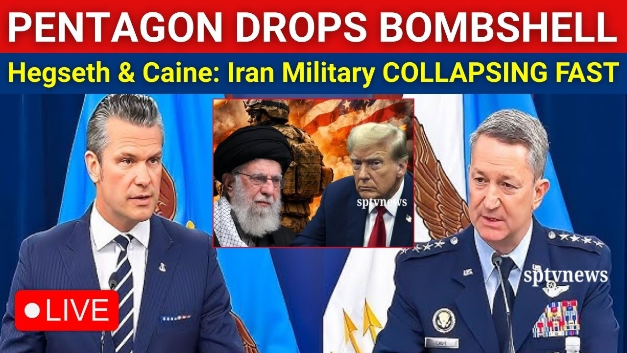 Pentagon LIVE: Pete Hegseth & Caine Reveals Massive Strikes Crushes Tehran | US-Israel vs Iran War